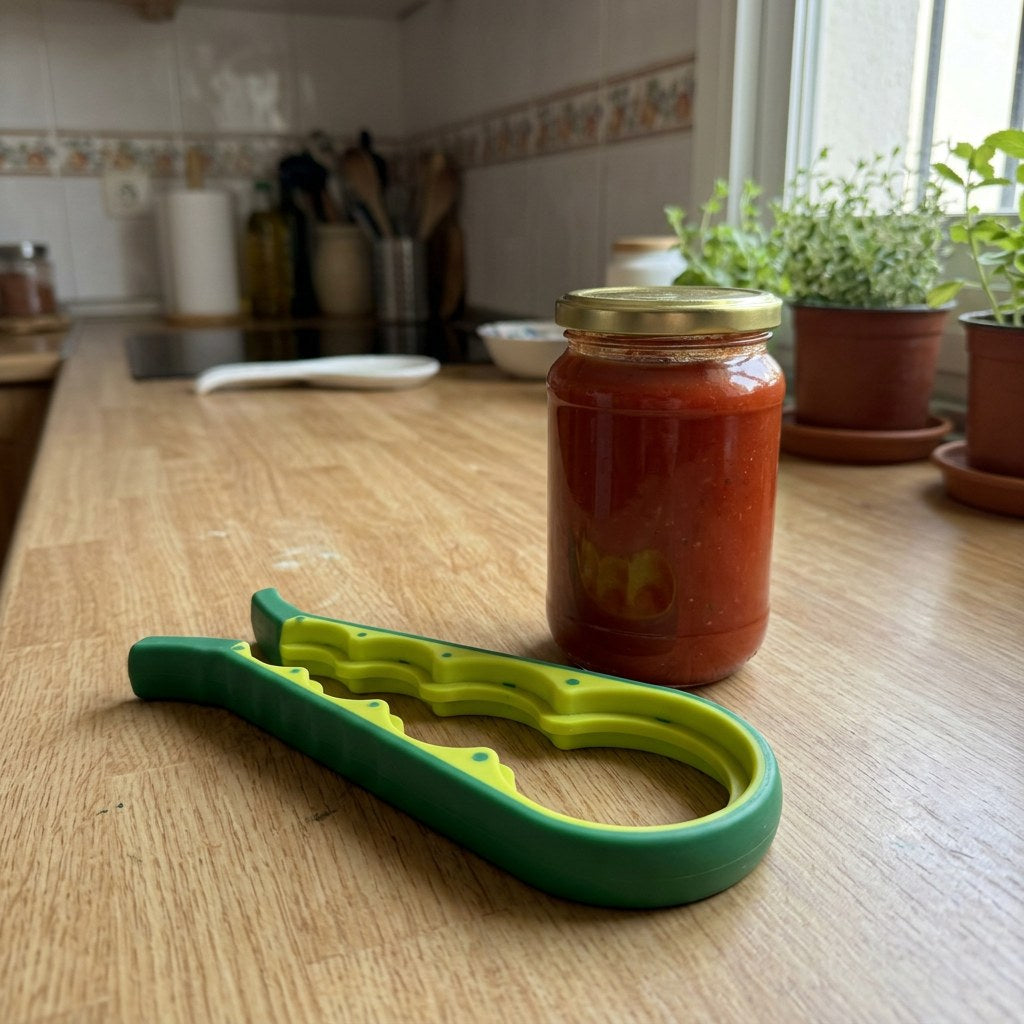 Abrelia en una cocina
